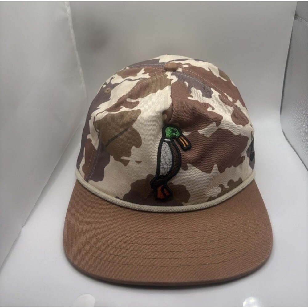 24.7 Hunt Co. Duck Deep Crown Snapback Hat 2F7 - Brown Leaf (OSFA)